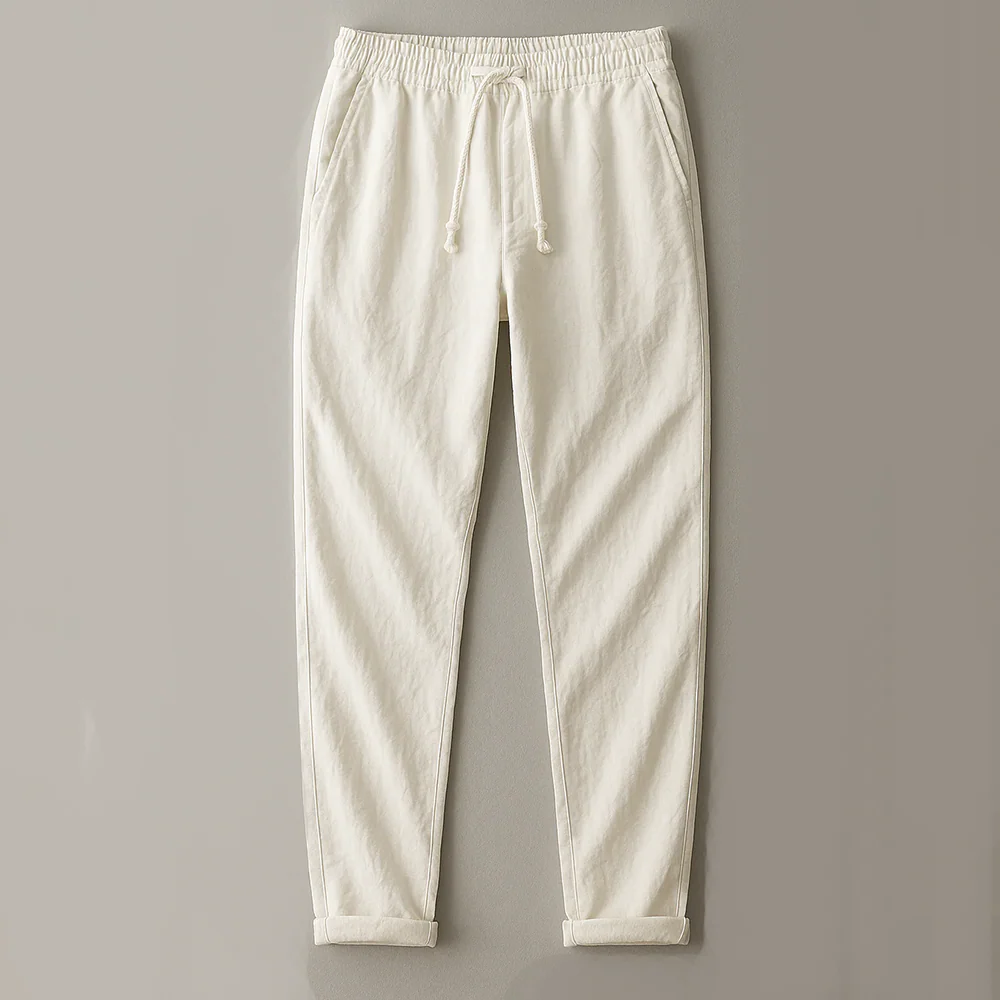 Dominik | Lekkie lniane spodnie męskie