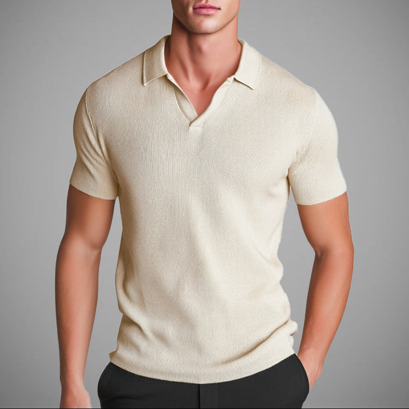 Tomasz Wojciech | Klasyczna czarna koszulka polo