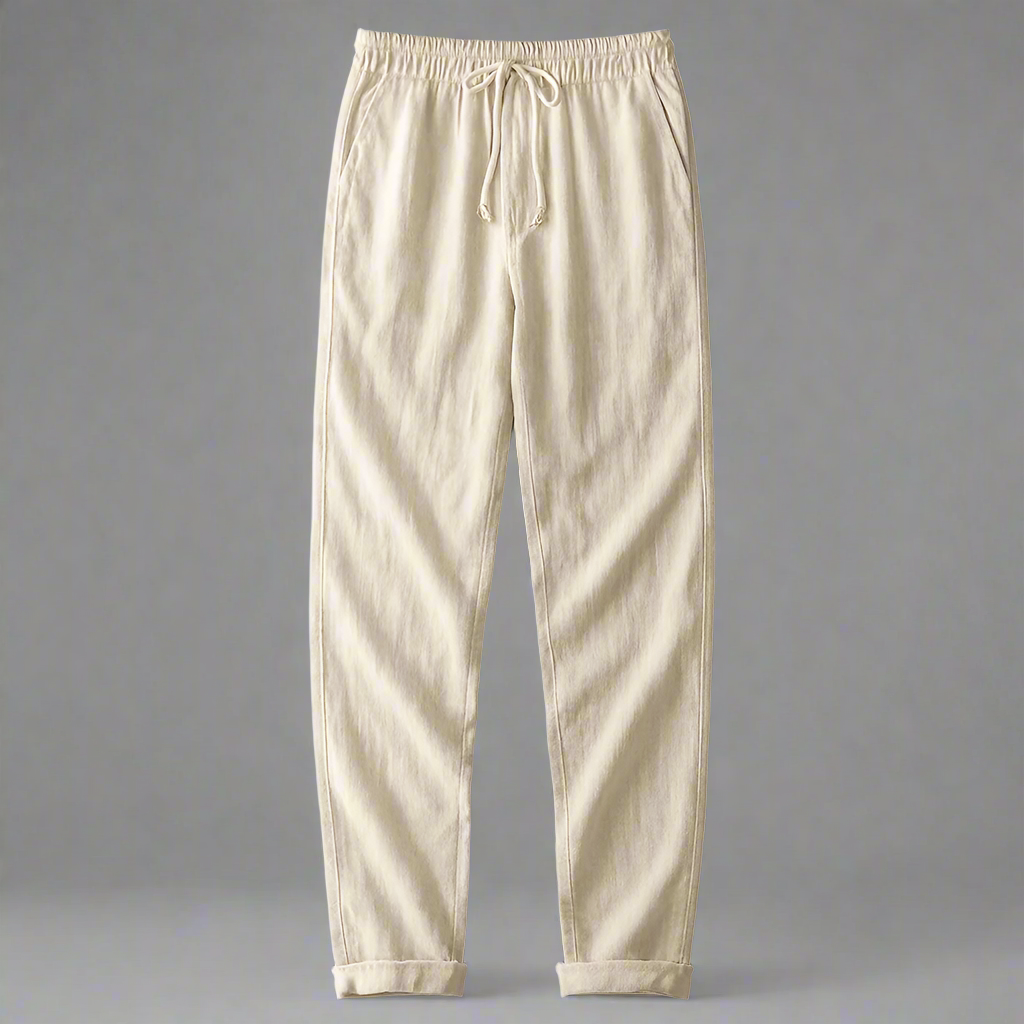 Dominik | Lekkie lniane spodnie męskie