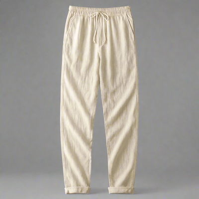 Dominik | Lekkie lniane spodnie męskie