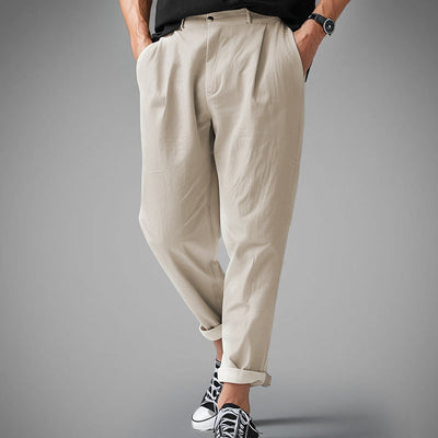 Michał | Premiumowe lniane spodnie męskie