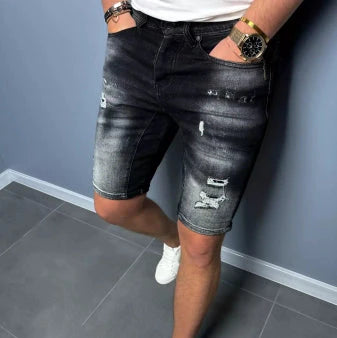 Dawid | Męskie szorty jeansowe