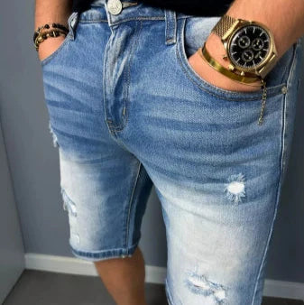 Dawid | Męskie szorty jeansowe