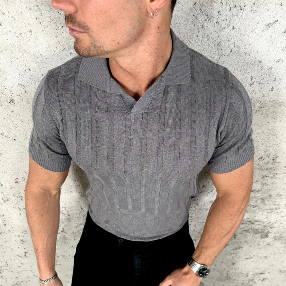 Maurycy | Eleganckie polo z krótkim rękawem