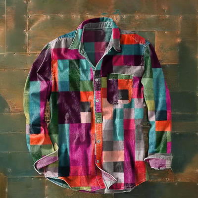 Zygmunt | Kolorowa koszula w kratę