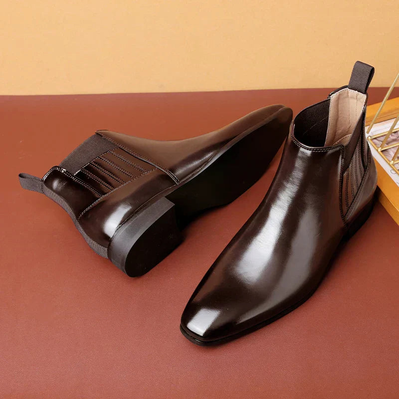 Wiesław | Skórzane botki męskie