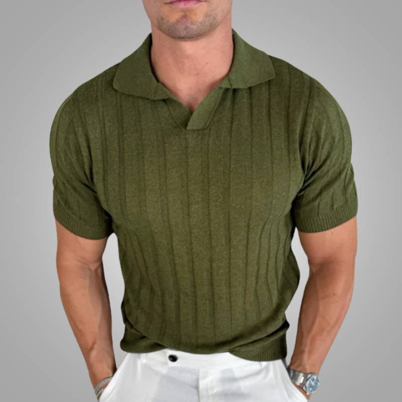 Maurycy | Eleganckie polo z krótkim rękawem