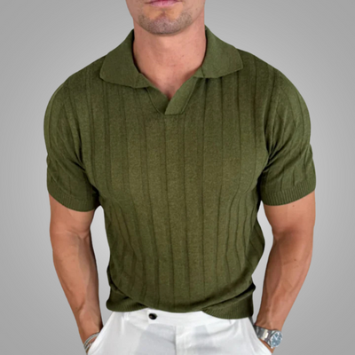 Maurycy | Eleganckie polo z krótkim rękawem