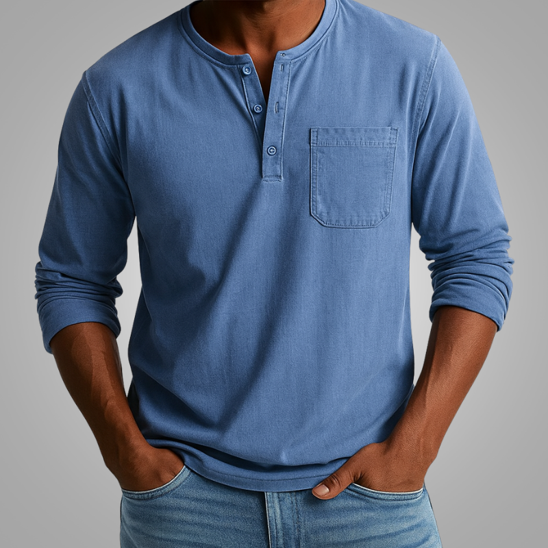 Jeremi | Koszula Vintage z kieszonką