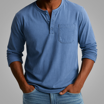 Jeremi | Koszula Vintage z kieszonką