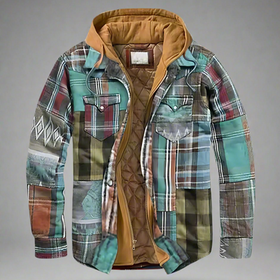 Szymon | Kurtka patchwork w kratę